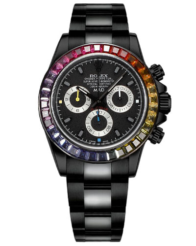 Rolex Cosmograph Daytona MAD Paris Custom Rainbow 1 Rolex Cosmograph Daytona MAD Paris Custom Rainbow